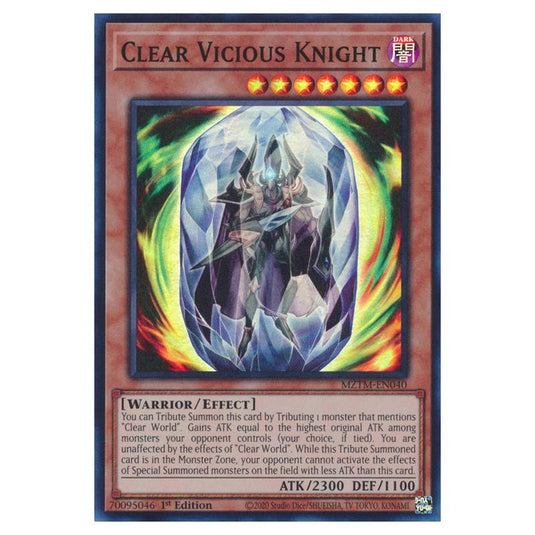 Yu-Gi-Oh! - Maze of the Master - Clear Vicious Knight (Super Rare) MZTM-EN040