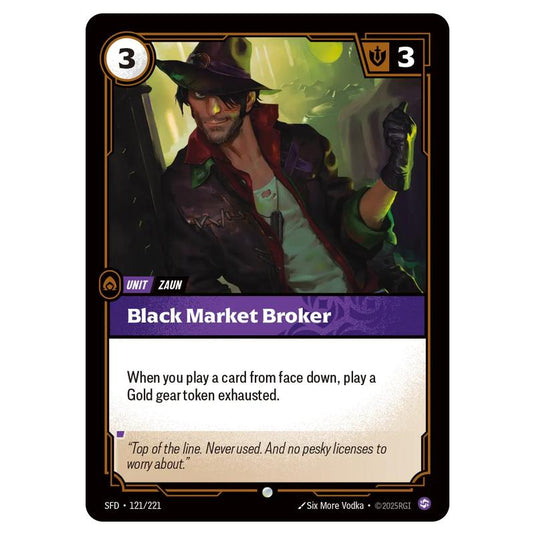 Riftbound: League of Legends TCG - Spiritforged - Black Market Broker - 121/221