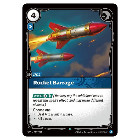 Riftbound: League of Legends TCG - Spiritforged - Rocket Barrage - 077/221