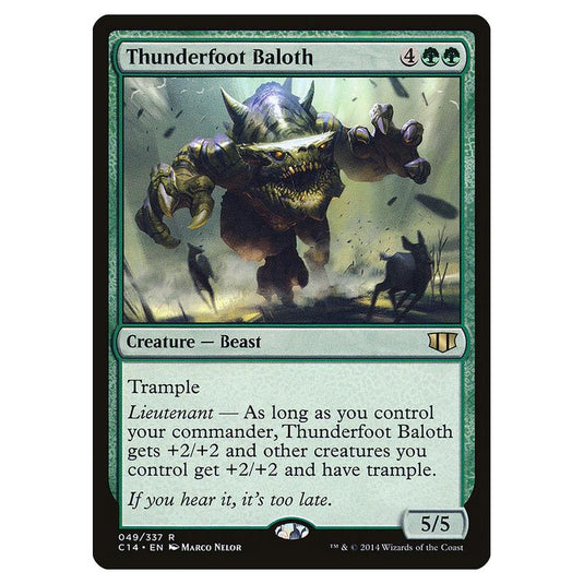 Magic The Gathering - Commander 2014 - Thunderfoot Baloth - 49