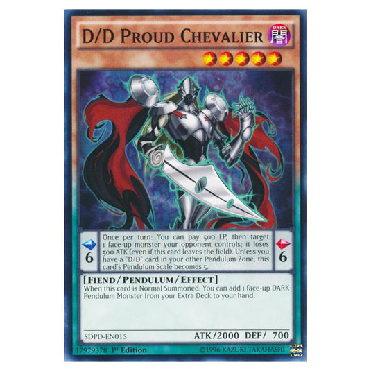 Yu-Gi-Oh! - Pendulum Domination Structure Deck - D/D Proud Chevalier (Common) SDPD-EN015