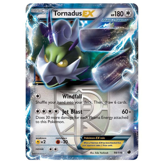 Pokemon - Black & White - Plasma Freeze - Tornadus-EX - 98/116