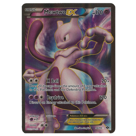 Pokemon - Black & White - Next Destinies - Mewtwo EX Full Art 98/99