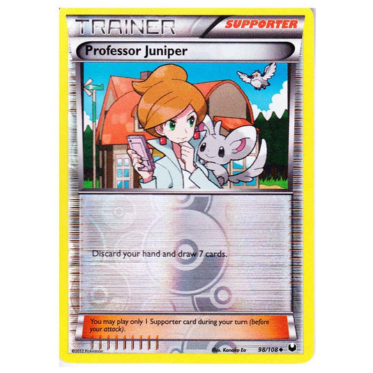 Pokemon - Black & White - Dark Explorers - (Reverse Holo) Professor Juniper - 98/108