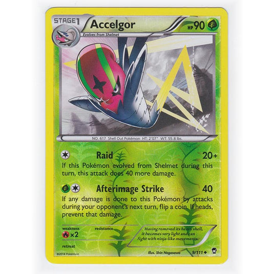 Pokemon - XY Furious Fists - (Reverse Holo) - Accelgor - 9/111