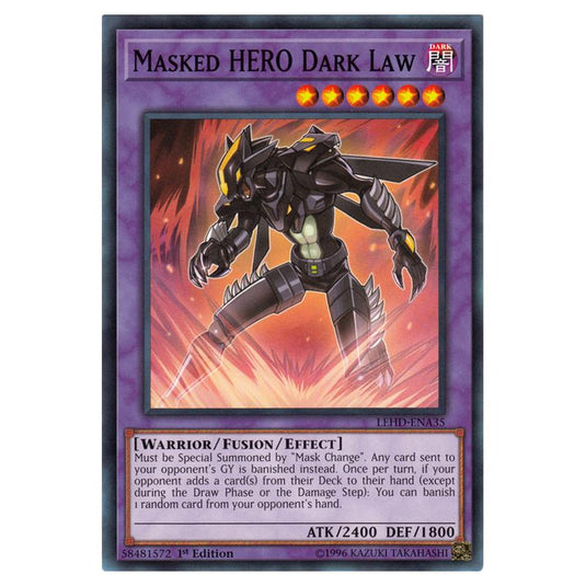 Yu-Gi-Oh! - Legendary Hero Decks - Masked HERO Dark Law (Common) LEHD-ENA35