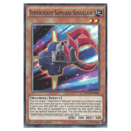 Yu-Gi-Oh! - Dimension of Chaos - Superheavy Samurai Soulclaw (Common) DOCS-EN008