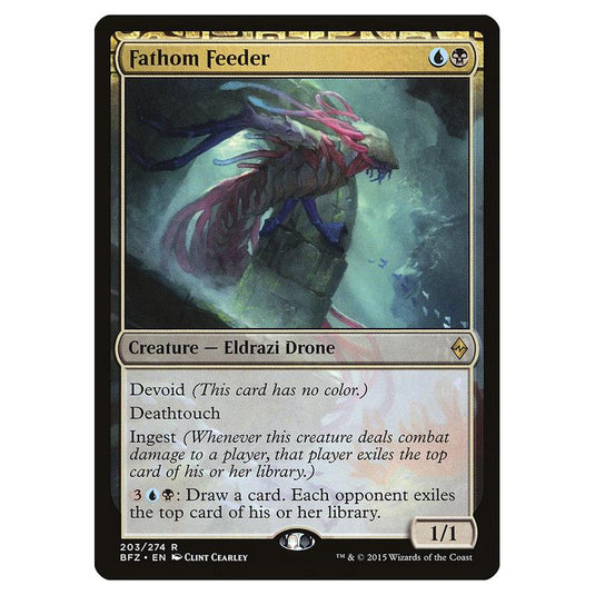 Magic The Gathering - Battle For Zendikar - Fathom Feeder - 203/274 (Foil)