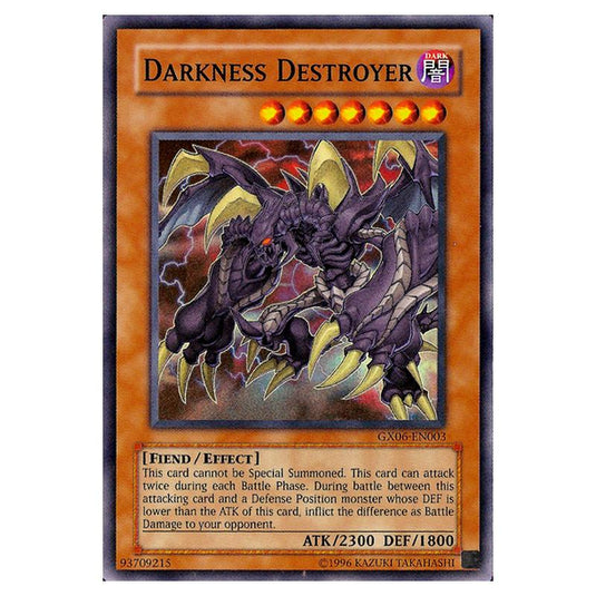 Yu-Gi-Oh! - Yu-Gi-Oh! GX Tag Force 3 promotional cards - Darkness Destroyer (Super Rare) GX06-EN003