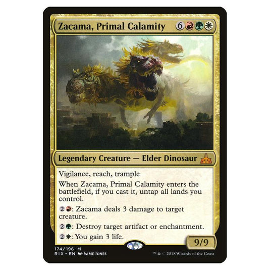 Magic The Gathering - Rivals Of Ixalan - Zacama, Primal Calamity - 174/196 (Foil)