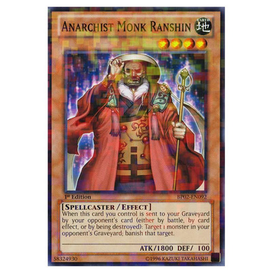Yu-Gi-Oh! - Battle Pack 2 - War of the Giants - Anarchist Monk Ranshin (Mosaic Rare) BP02-EN092