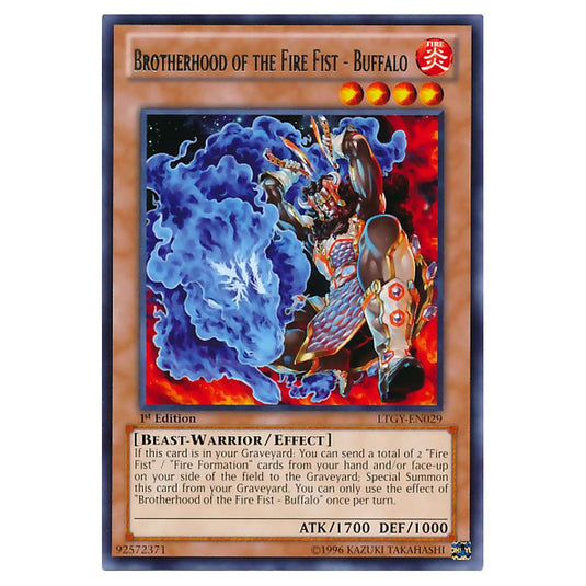 Yu-Gi-Oh! - Lord of the Tachyon Galaxy - Brotherhood of the Fire Fist - Buffalo (Rare) LTGY-EN029