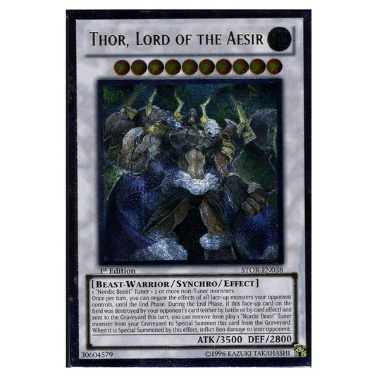 Yu-Gi-Oh! - Storm of Ragnarok - Thor, Lord of the Aesir (Ultimate Rare) STOR-EN038