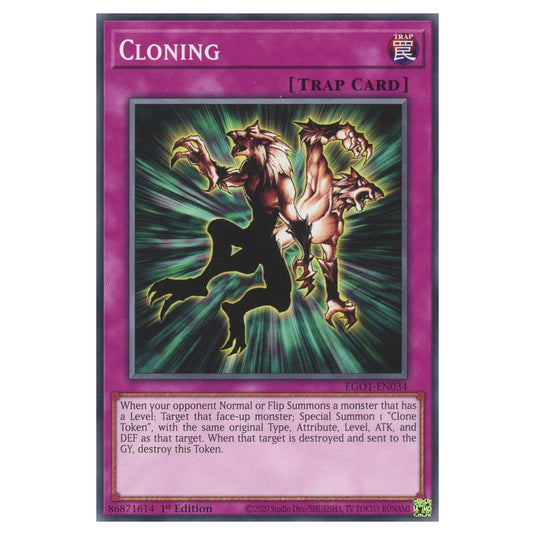 Yu-Gi-Oh! - Egyptian God Deck - Obelisk the Tormentor - Cloning (Common) EGO1-EN034