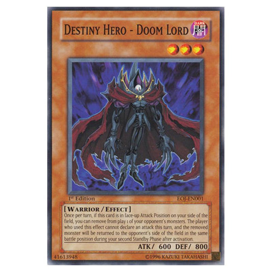 Yu-Gi-Oh! - Enemy of Justice - Destiny HERO - Doom Lord (Common) EOJ-EN001