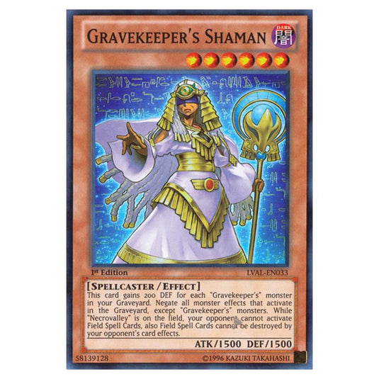 Yu-Gi-Oh! - Legacy of the Valiant - Gravekeeper's Shaman (Super Rare) LVAL-EN033