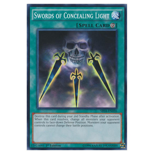 Yu-Gi-Oh! - Dinosmasher\'s Fury Structure Deck - Swords of Concealing Light (Common) SR04-EN026
