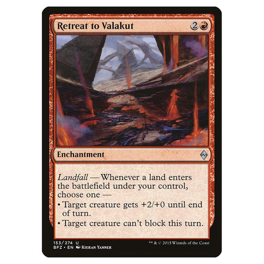 Magic The Gathering - Battle For Zendikar - Retreat To Valakut - 153/274