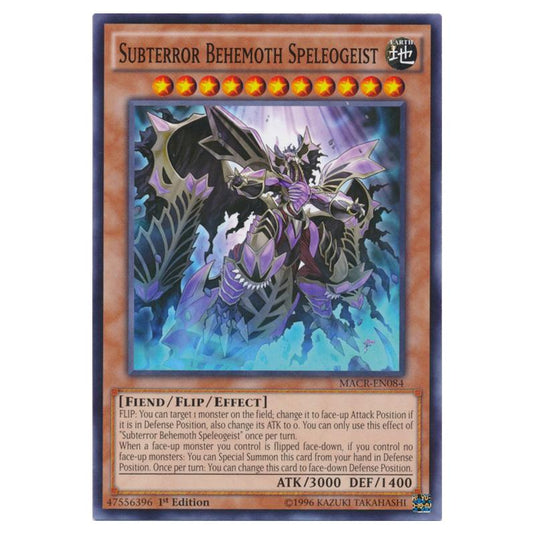 Yu-Gi-Oh! - Maximum Crisis - Subterror Behemoth Speleogeist (Common) MACR-EN084