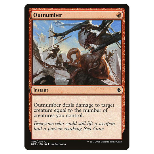 Magic The Gathering - Battle For Zendikar - Outnumber - 150/274 (Foil)