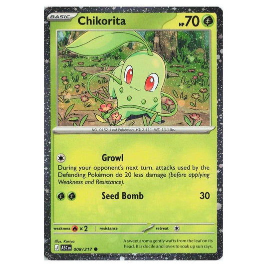 Pokemon - Mega Evolution - Ascended Heroes - Chikorita - 008/217 (Cosmo Holo)