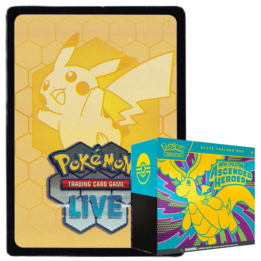 Pokemon - Mega Evolution - Ascended Heroes - Elite Trainer Box - Online Code Card