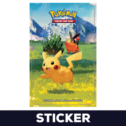 Pokemon - Mega Evolution - Ascended Heros - Mini Tin - Pikachu & Tepig - Sticker