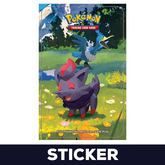 Pokemon - Mega Evolution - Ascended Heros - Mini Tin - Zorua & Cramorant - Sticker