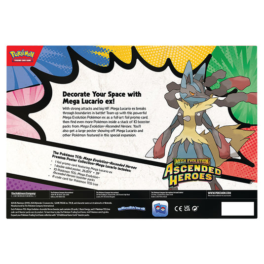 Pokemon - Mega Evolution - Ascended Heroes - Premium Poster Collection - Mega Lucario