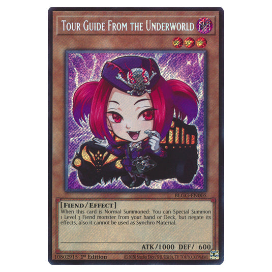 Tour Guide From the Underworld (Chibi artwork) BLGG-EN005 card from the Yu-Gi-Oh! set Battles of Legend: Glorious Gallery