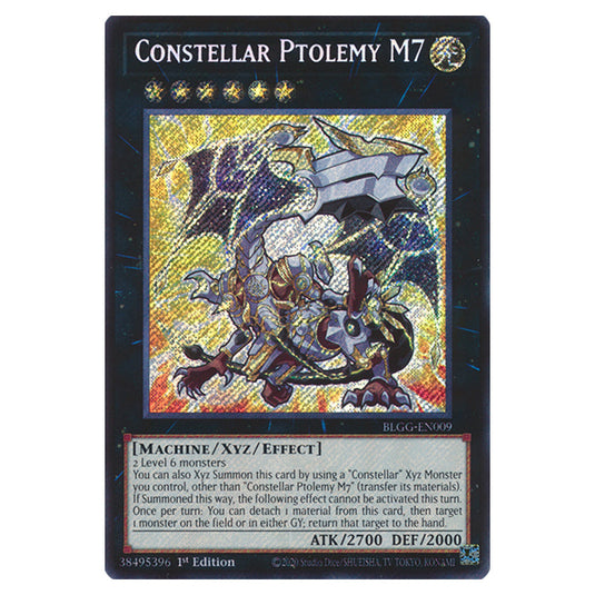 Constellar Ptolemy M7 (Chibi artwork) BLGG-EN009 card from the Yu-Gi-Oh! set Battles of Legend: Glorious Gallery