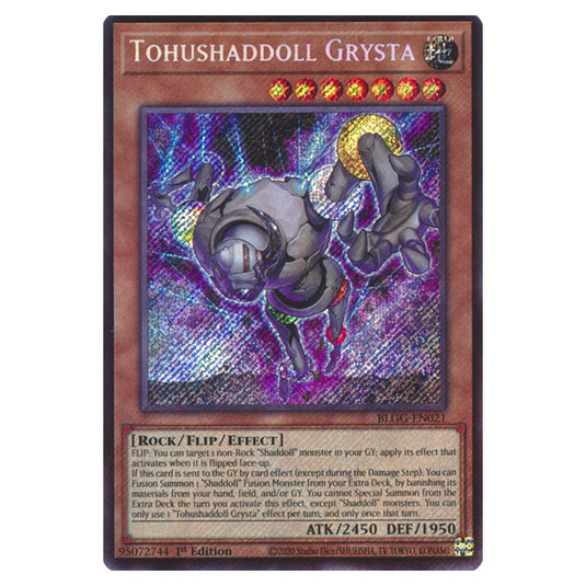 Tohushaddoll Grysta BLGG-EN021 card from the Yu-Gi-Oh! set Battles of Legend: Glorious Gallery