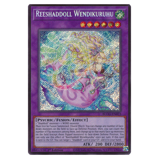 Reeshaddoll Wendikuruhu BLGG-EN023 card from the Yu-Gi-Oh! set Battles of Legend: Glorious Gallery