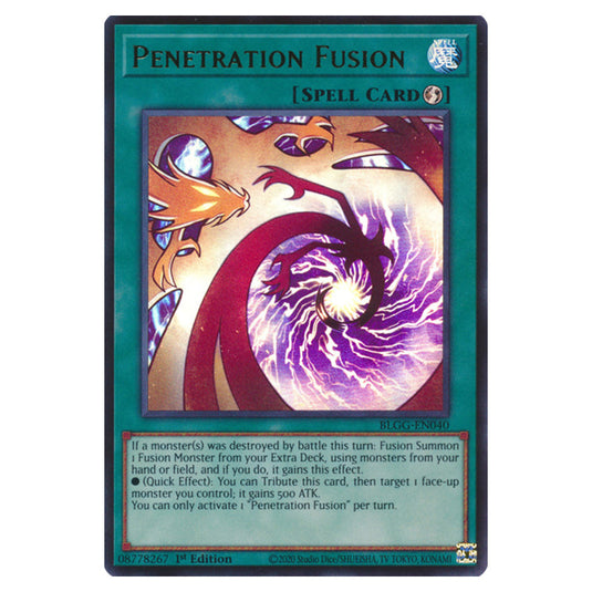 Penetration Fusion BLGG-EN040 card from the Yu-Gi-Oh! set Battles of Legend: Glorious Gallery