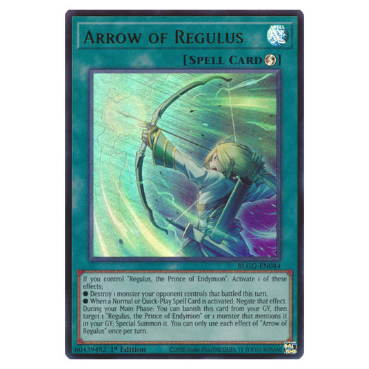 Arrow of Regulus BLGG-EN044 card from the Yu-Gi-Oh! set Battles of Legend: Glorious Gallery