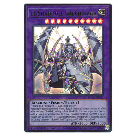 El Shaddoll Shekhinaga BLGG-EN082 card from the Yu-Gi-Oh! set Battles of Legend: Glorious Gallery