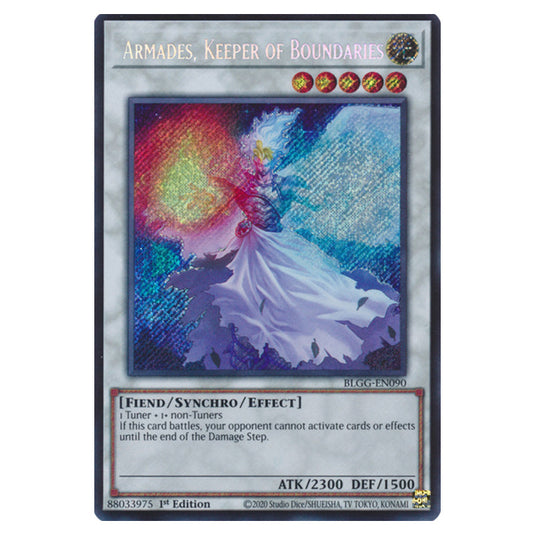 Armades, Keeper of Boundaries BLGG-EN090 card from the Yu-Gi-Oh! set Battles of Legend: Glorious Gallery