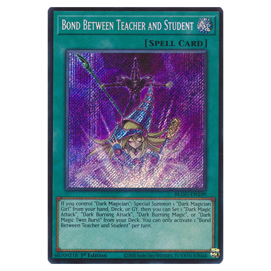 Bond Between Teacher and Student BLGG-EN109 card from the Yu-Gi-Oh! set Battles of Legend: Glorious Gallery