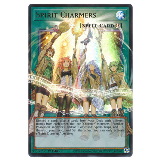 Spirit Charmers (extended art) BLGG-EN145 card from the Yu-Gi-Oh! set Battles of Legend: Glorious Gallery