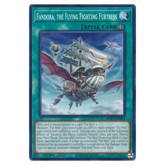Fandora, the Flying Fighting Furtress BPRO-EN061 card from the Yu-Gi-Oh! set Burst Protocol