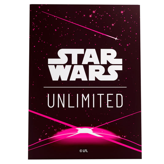 Gamegenic - Star Wars Unlimited - Art Sleeves - Card Back Magenta (60 Sleeves)