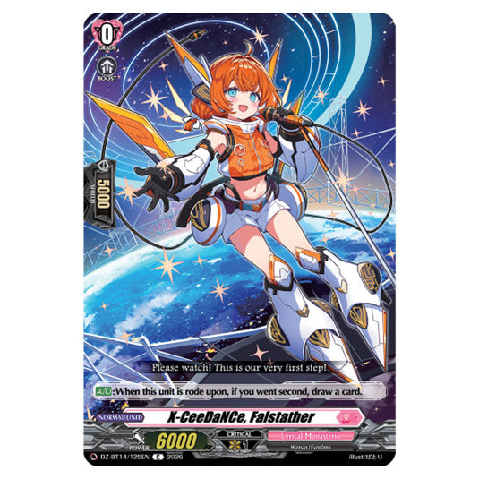 X-CeeDaNCe, Falstather DZ-BT14/125EN card from the Cardfight!! Vanguard set Envoys of the Crimson Moon