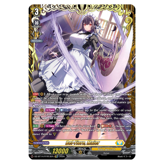 Bel-Fiore, Maier DZ-BT14/FFR13EN card from the Cardfight!! Vanguard set Envoys of the Crimson Moon