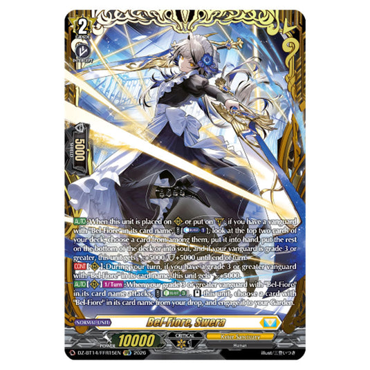 Bel-Fiore, Swera DZ-BT14/FFR15EN card from the Cardfight!! Vanguard set Envoys of the Crimson Moon