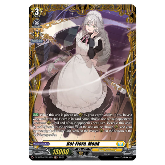 Bel-Fiore, Meak DZ-BT14/FR25EN card from the Cardfight!! Vanguard set Envoys of the Crimson Moon