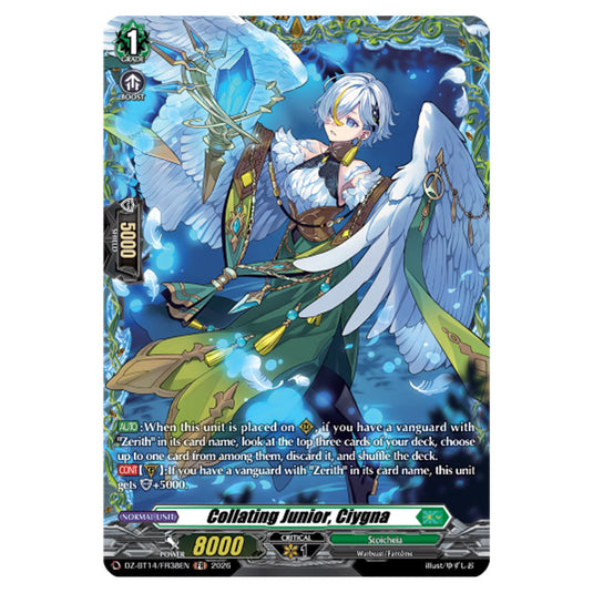 Collating Junior, Ciygna DZ-BT14/FR38EN card from the Cardfight!! Vanguard set Envoys of the Crimson Moon