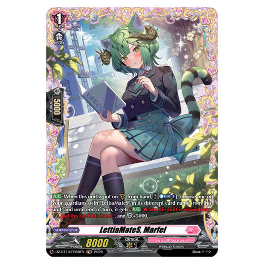 LettiaMateS, Marfel DZ-BT14/FR48EN card from the Cardfight!! Vanguard set Envoys of the Crimson Moon