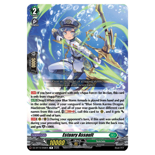 Estuary Assault DZ-BT15/058EN card from the Cardfight!! Vanguard set Strike of Illusionary Shadows