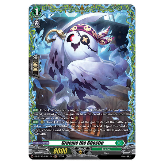 Graeme the Ghostie DZ-BT15/FR41EN card from the Cardfight!! Vanguard set Strike of Illusionary Shadows