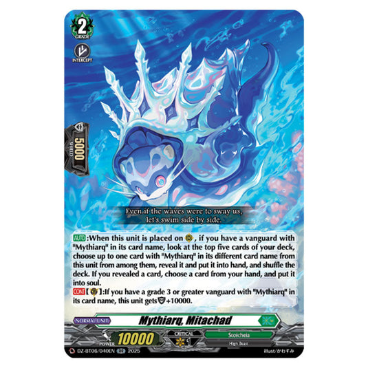 Mythiarq, Mitachad DZ-BT06/040EN card from the Cardfight!! Vanguard set Generation Dragenesis